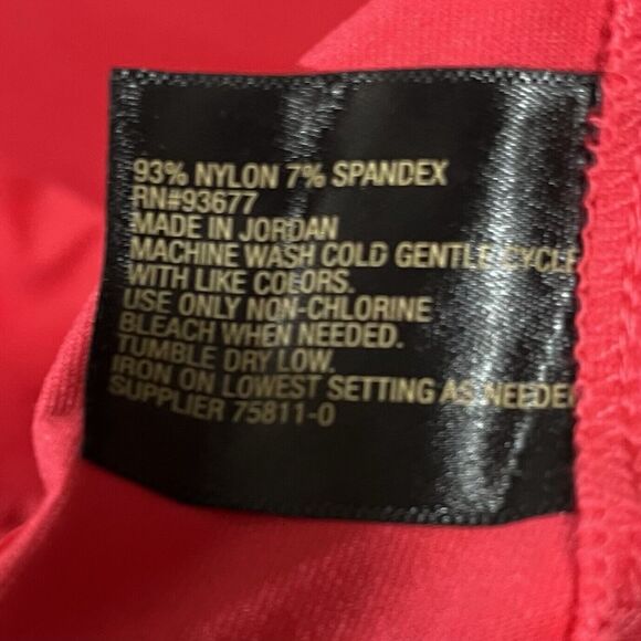 Worthington Woman Sleeveless Tank Top Plus Size 3X Pinkish Red, Nylon, Spandex - Picture 3 of 6